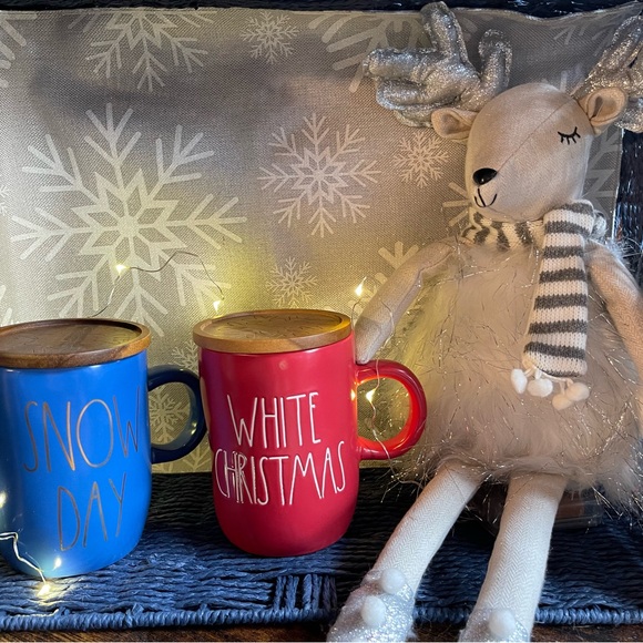 Rae Dunn Snow Day, White Christmas Mugs - Picture 9 of 10